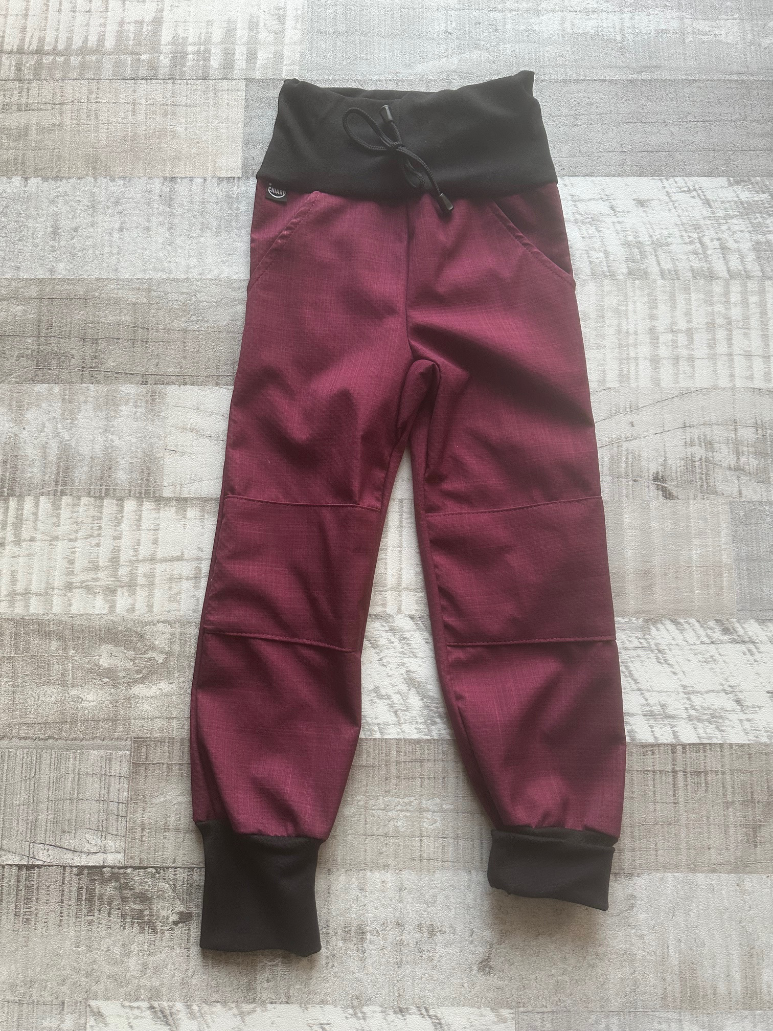 CHIR BAMBUS jarní / Podzimní softshellové kalhoty Bordo