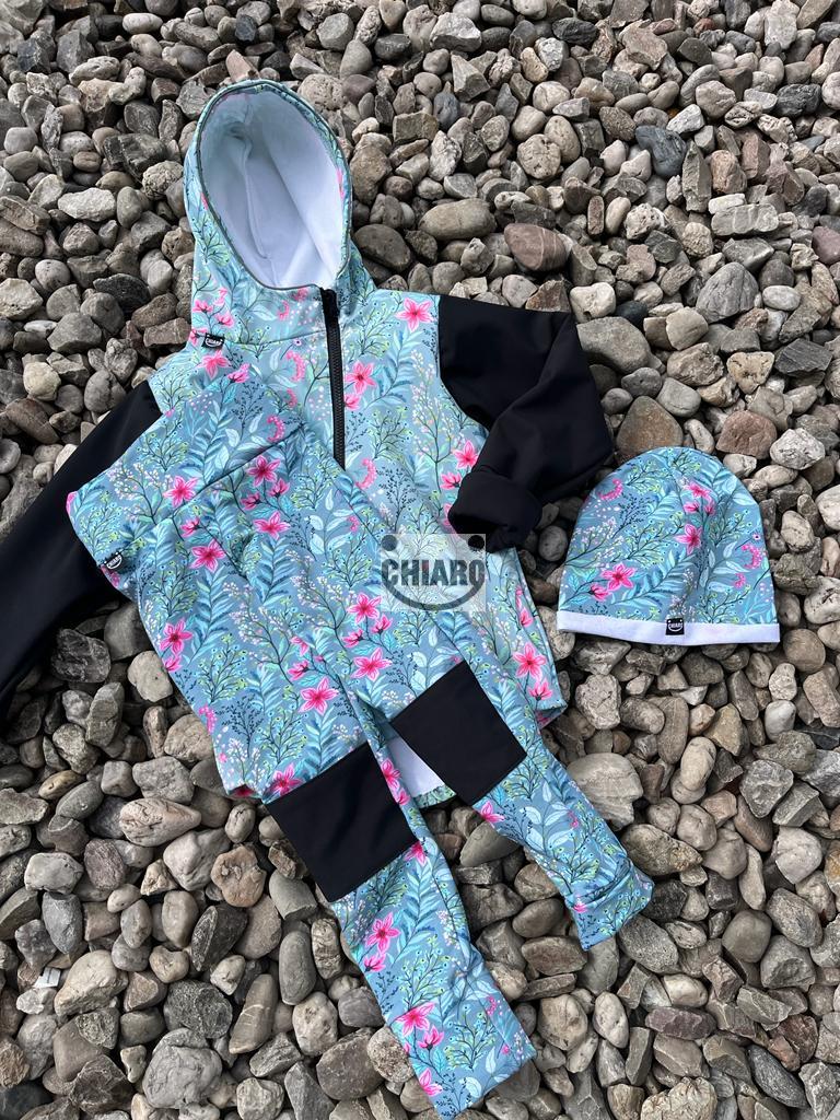 CHIANA Luční Kvítí Rostoucí  Softshellová Prodloužená Bunda